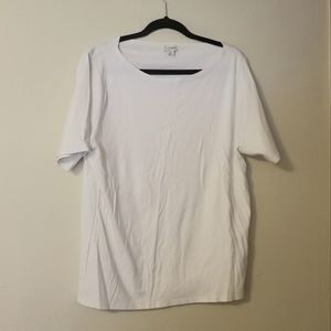 J Crew Short Sleeve White Tee 2X
